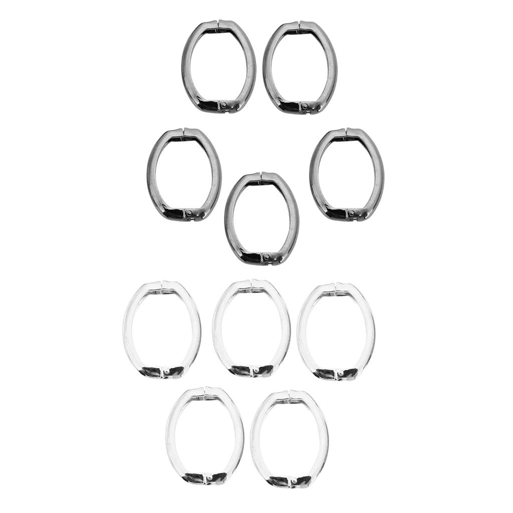 10Pcs Copper Oval Necklace Shortener Lobster Connector Clasp Lock, Sp