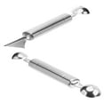 thumbnail image 2 of ELAYARD 2Pcs Multiuse Stainless Steel Melon Baller Scoop for Fruits Ice Cream and Salad, 2 of 7