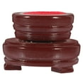 thumbnail image 4 of MLINS Round Wooden Crystal Ball Stand Rotatable Display Holder for Glass Balls Multi use, 4 of 5