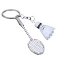 thumbnail image 1 of Keychain Pendant Simulated Badminton Racket Charm Mini Key Chain Zinc Alloy Pendant Personalized Bag Accessories, 1 of 8