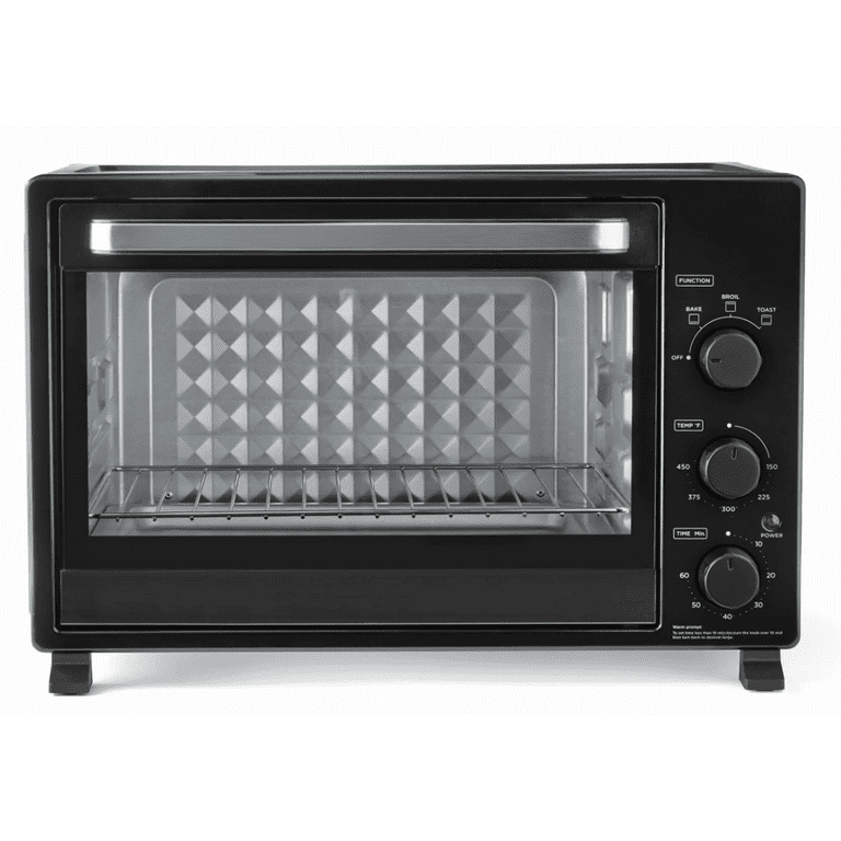 Mainstays XL 34QT Toaster Oven, 6-Slice, Black photo 1
