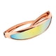 thumbnail image 3 of Gafas de sol futuristas de moda con espejo de robot alienígena, lentes estrechas de una sola lente para oro, 3 of 9
