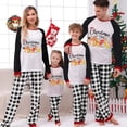 thumbnail image 3 of Pijamas familiares navideños a juego, conjuntos de pijamas a cuadros blancos y negros para mascotas, Navidad en julio, 3 of 4