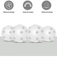 thumbnail image 6 of Hiziwimi Durable Practice Golf Balls with Tees, Plastic White Flute Design, 103 lb, 100 Count, 6 of 10