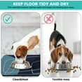 thumbnail image 4 of Dog Food Mat, Dog Bowl Mat with Super Water Absorbent 17'''' x 30'''', Easy to Clean Waterproof Nonslip Mat for Dog Bowls and Water Petplace Mat, 4 of 6