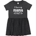 thumbnail image 3 of Inktastic I Love My Nana with Hearts Girls Toddler Dress, 3 of 5