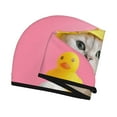 thumbnail image 3 of Disketp A Funny Cat Microfiber Hair Towel Wrap,Hair Drying Towel With Button,Towel Turban,Head Towel To Dry Hair Quickly For Girls And Women, 3 of 8