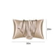 thumbnail image 3 of Funda de almohada de satén para cabello y piel, juego de 2 fundas de almohada de tamaño estándar y paquete de 2 fundas de almohada de satén suave (50,8 x 76,2 cm), 3 of 7