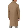 thumbnail image 3 of Adam Baker Men's AB901152 Single-Breasted Belted Trench Coat, Classic All Year Round Raincoat - Khaki - 56R, 3 of 3