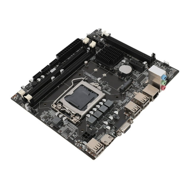 H55 Computer Motherboard, M.2 NGFF Computer Gaming Motherboard Professional for Desktop Computer