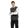 thumbnail image 3 of Toptie Men's Business Sweater Vest Cotton Jumper Top-Charcoal-S, 3 of 7