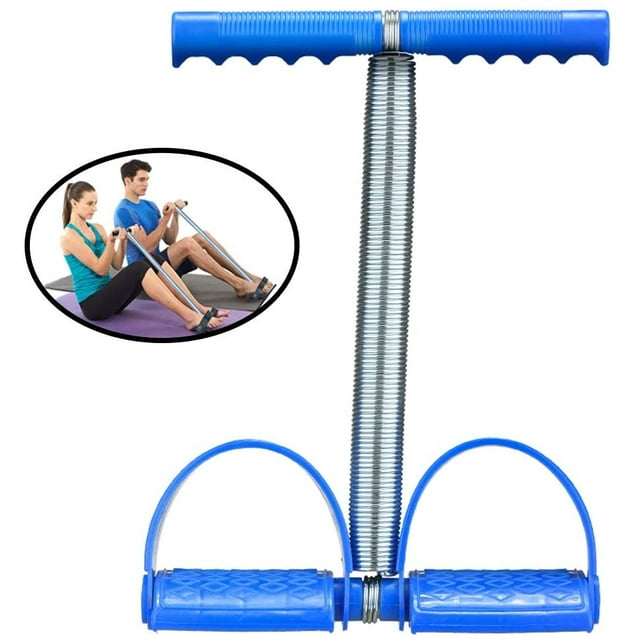 Sit Up Pull Rope Spring Tension Elastic Fitness Equipment Foot Pedal Sit Up Equipment for Abdominal Leg Exerciser Tummy Trimmer Sport