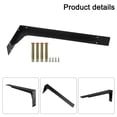thumbnail image 2 of Heavy Duty Tripod Bracket Wall Support Rack Wall Mounted Rack Hardware 16In, 2 of 10