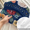 thumbnail image 4 of Twin XL Size Fitted Sheet Set - Navy Blue Floral 2 Piece Bedding Sets 16" Deep Pocket Fitted Sheet with 1 Pillowcases, Spring Farmhouse Botanical Flowers Vintage Brushed Microfiber Luxury Bed Sheets, 4 of 9