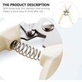 thumbnail image 2 of Stainless Steel Pruning Shears One Hand Pruner for Garden Branches Ivory White Straight Tip Hand Pruning Tool for Plant Trimming and Tree Cutting, 2 of 9