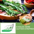 thumbnail image 3 of 9Holes Herb Stripper Steel Pealer Kitchen Vegetable Stripper-Tool W4M6 E4H2, 3 of 9