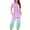 Purple#1, variant on Tnhcen 2 Piece Women's Tie Dye Short Sleeve Lounge Pajamas Set Capri Pants with Pockets Homewear S-3XL