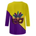 thumbnail image 5 of ZMHEGW T Shirts For Women Graphic Vintage Printed Shirt 3/4 Sleeve Tunic Tops Crewneck Blouse Tshirts, 5 of 5