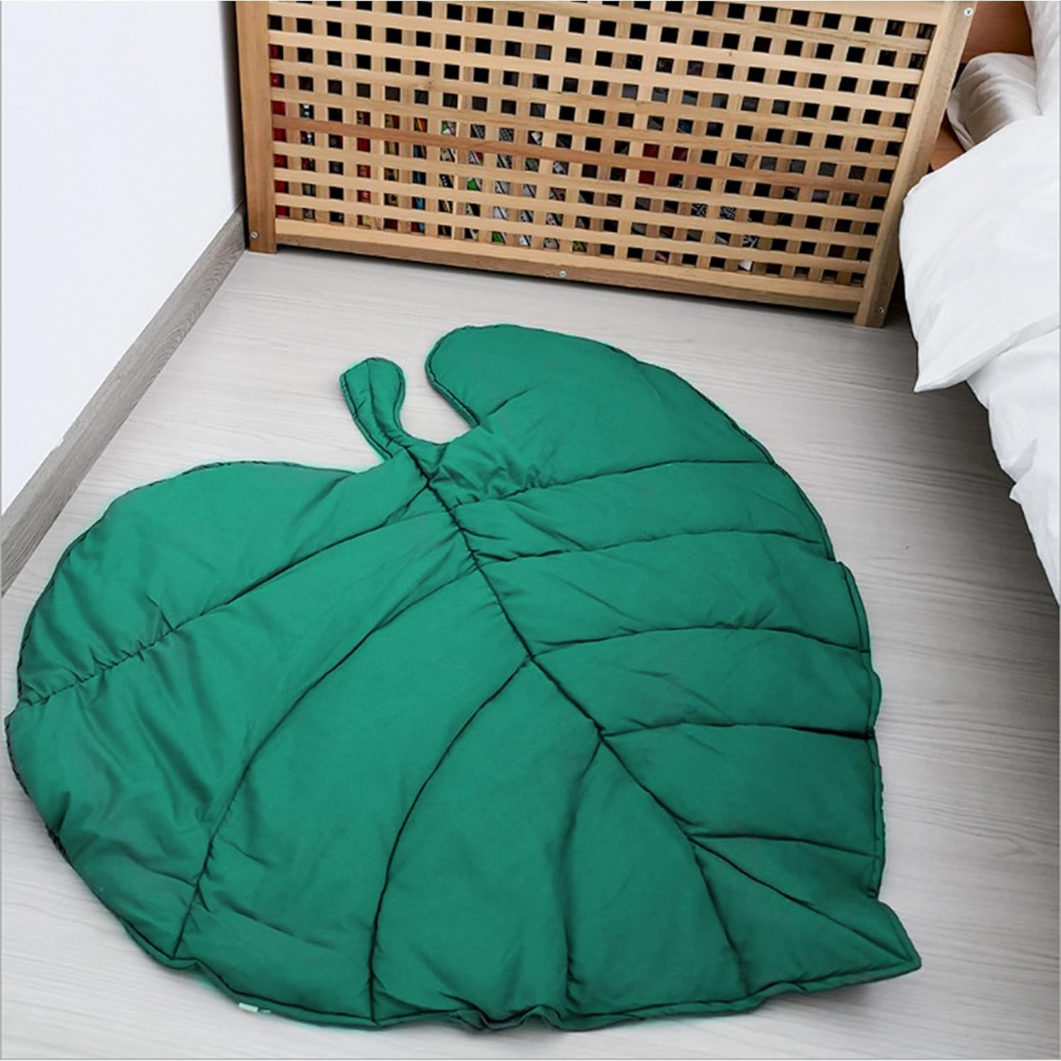 Heart-Shaped Leaf Tummy Time Baby Mat for Floor Play