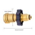 thumbnail image 6 of Universal Fit Propane Tank Adapter Converts POL To QCC1/ Type 1 With Wrench, Propane Hose Adapter Old To New Connection Type, BBQ Accessories, Kitchen Accessories, 6 of 7