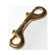 Baron 163B Double Ended Bolt Snap 7/16 D X 4-3/4 L Polished Bronze 80 lb Polished