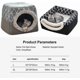 thumbnail image 4 of Pet Bed Cat Bed Cat Sofa Cat Cave With Soft Fluffy Inner, 4 of 4