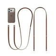 thumbnail image 4 of Magnetic Woven Crossbody Phone Strap for iPhone 17/Pro/Max/Air Cases with Dual Lanyard Holes, Adjustable Neck & Shoulder Lanyard, Lightweight & Durable (Ochre), 4 of 9
