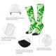 thumbnail image 3 of Fotbe Green Lizard Calcetas Divertidas Estampadas para Hombre y Mujer, Calcetas de Algodón hasta la Rodilla para Caminar, Correr, Enfermería y Embarazo, 3 of 6