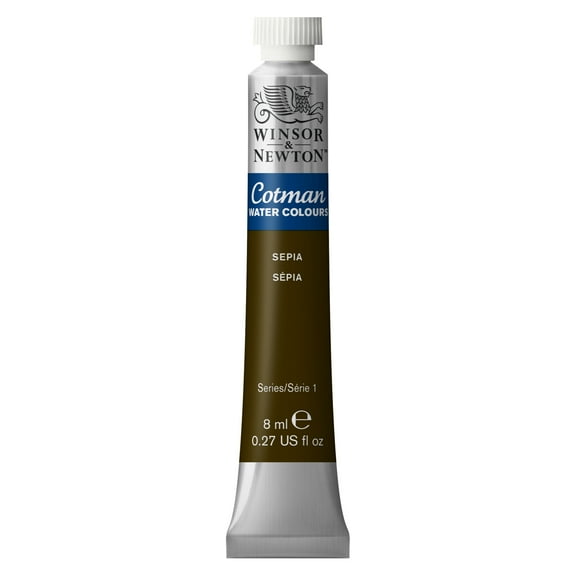 Winsor & Newton Cotman Watercolor, 8ml Tube, Sepia