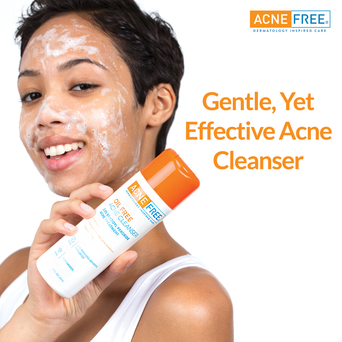 AcneFree Oil Free Acne Cleanser with 2.5% Benzoyl Peroxide, 8 oz - image 5 of 14