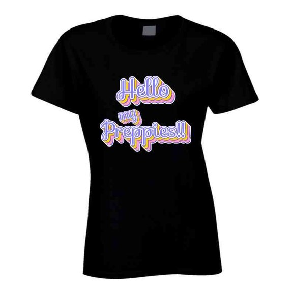 Hello My Preppies Statement Shirt - Ladies, Youth