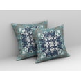 thumbnail image 6 of Rose Box Indoor/Outdoor Fabric Pillow with Removable Cover in Gray Blue 20x20, 6 of 9