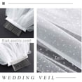 thumbnail image 4 of 1 Tier Glitter Bride Wedding Veil Fingertip Bachelorette Party Veil Sparking Bridal Veil for Women and Girls (Champagne), 4 of 10