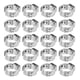 thumbnail image 1 of Abrazaderas de manguera Jadeshay 20 piezas Acero inoxidable 304, 1 of 8
