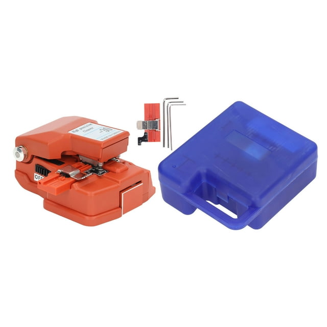Cortadora de fibra óptica de alta precisión, corte fluido, rendimiento estable, cortadora de fibra óptica para empalme en frío, color naranja