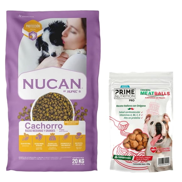Nucan Cachorro 20 Kg + Chicken MeatBalls 250 g