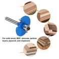 thumbnail image 5 of Uxcell T Slot Cutter Rabbet Router Bit 15/64" Shank 1-5/8" x 5/32" 2 Wing Carbide Slotting Cutter with Bearing, 5 of 6