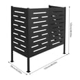 thumbnail image 6 of Air Conditioner Fence, Iron Equipment Enclosure, Outside Privacy Fence Panel 122*56*122cm for Your Patio, Backyard, Garden, 6 of 18