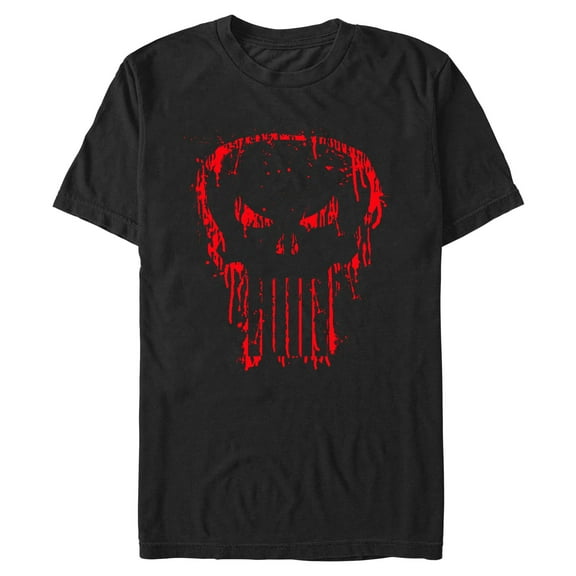 Mens Marvel: The Punisher Watercolor Skull T Shirt
