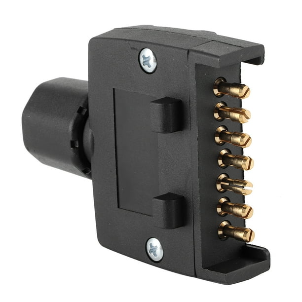 Conector de enchufe de remolque macho plano de 7 pines, conector de enchufe de remolque macho plano de 7 pines, diseño exquisito