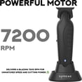 thumbnail image 4 of Supreme Trimmer Vader ST3778 – Professional Cordless Barber Liner & Detailer | 210 Min Runtime, 7000 RPM Motor, Zero Gap DLC T-Blade, USB-C Fast Charging | Beard, Hair & Body, 4 of 9
