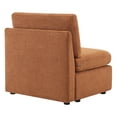 thumbnail image 3 of CHITA Modern Fabric Armless chair with Reversible Chaise for Living Room Bedroom, Terracotta, 3 of 6
