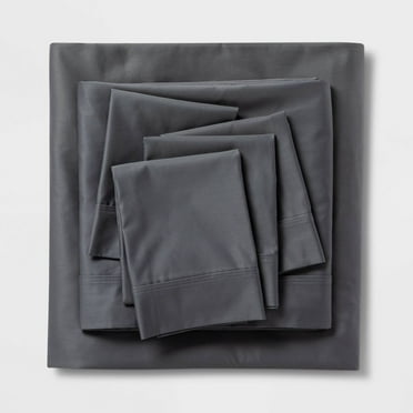 Queen 6pc 800 Thread Count Solid Sheet Set Gray - Threshold Signature