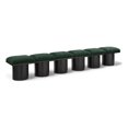 thumbnail image 1 of Meridian Furniture Pavilion Green Boucle Fabric Bench, 1 of 16