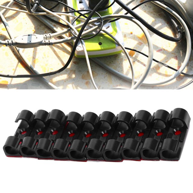 Wire Clamp, Cable Management Cable Ties Clip Organizing Cable Cords USB Cable Holder System Cable Clips Holders For Office For Home