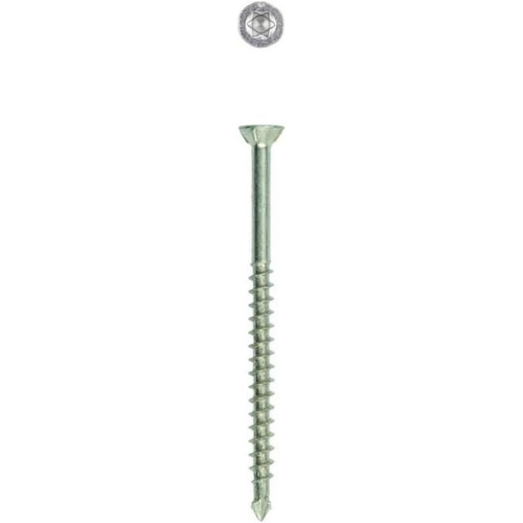 SPAX MDF Wood Screw - Steel, Silver Finish, Easy Installation - 8 x 2-1/2 In.