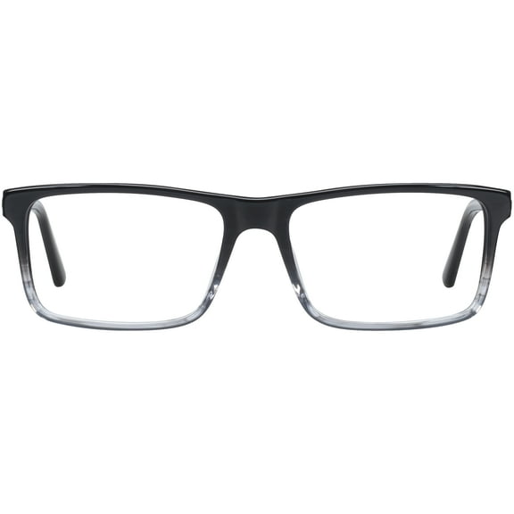 Phat Farm Men's HV713 Rectangular Prescription Eyeglasses with Case, Grey Crystal Gradient