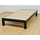 thumbnail image 1 of Base Para Cama Individual Muebles GM Tradicional Desarmable Madera de Pino Con Laca Color Negro, 1 of 4