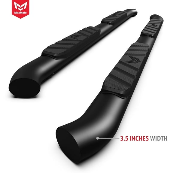 MaxMate 3.5" Oval Nerf Bar Side Steps Compatible with 2015-2026 Ford F-150; 2017-2026 F-250 F-350 Super Duty (Not fit Lightning EV) | Supercab | SS2F35228MX | Side Rails Running Boards