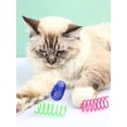 thumbnail image 5 of Keyohome Colorful Springs Cat Toy,96 Pcs Cat Coil Toy Durable Plastic Spiral Spring Cat Toy Interactive Cat Toy Creative Cat Activity Toy Cat Bouncing and Training Fun Gift, 5 of 9
